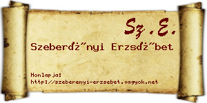 Szeberényi Erzsébet névjegykártya